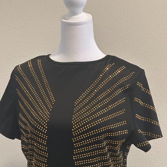 Beaded black mini-dress - Picture 2 of 5